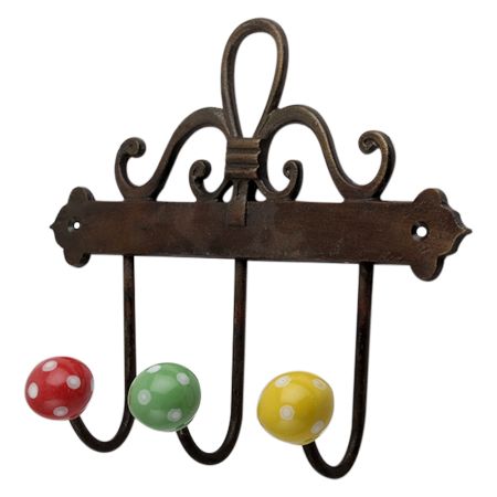 Multi Dot Ceramic Iron Hooks